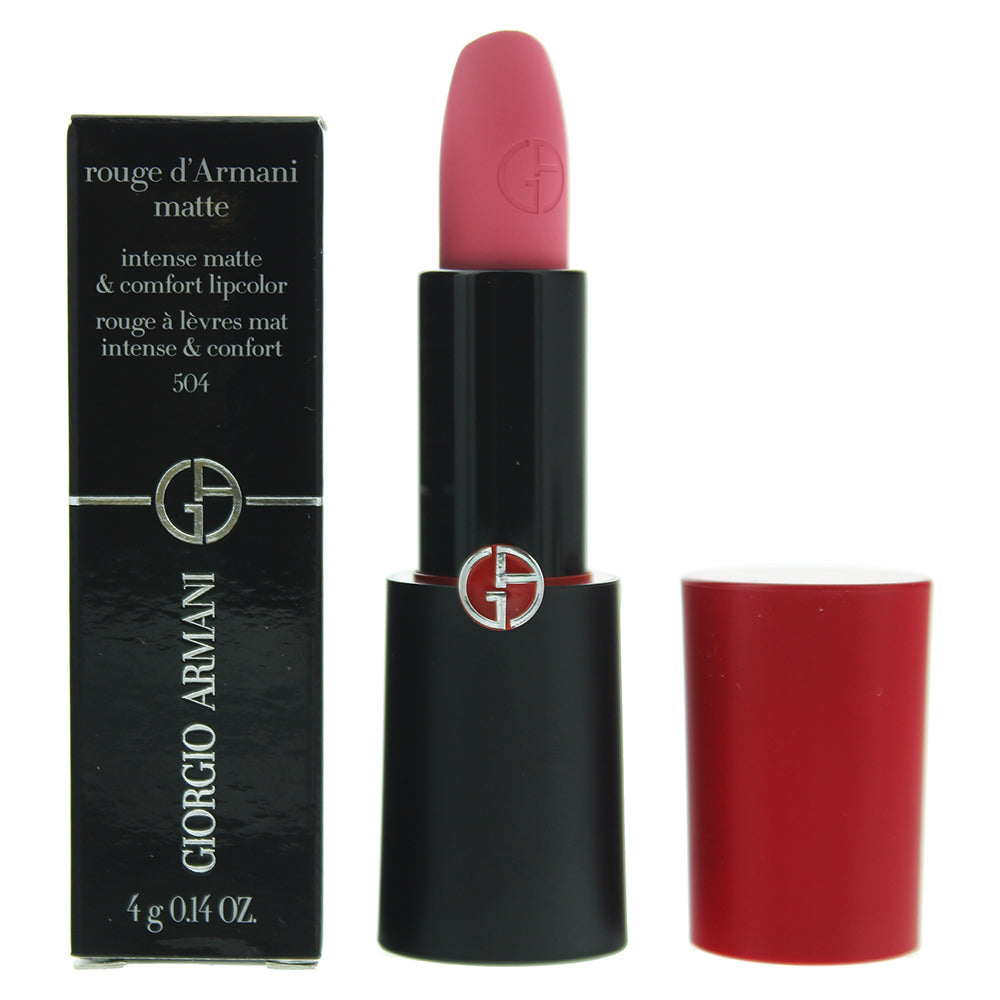 Giorgio Armani Rouge D'armani Matte 504 Russian  Rose Lipstick 4g