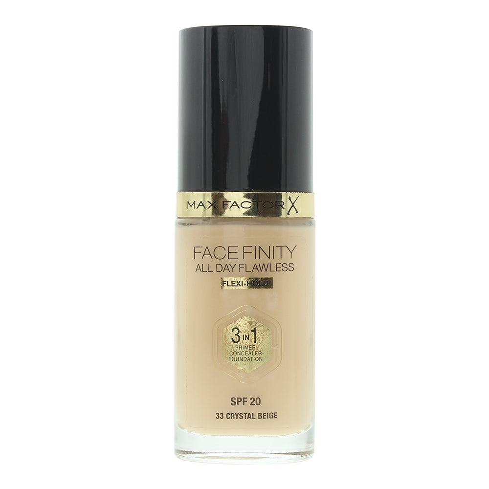 Max Factor Facefinity All Day Flawless 3 In 1 33 Crystal Beige Foundation 30ml