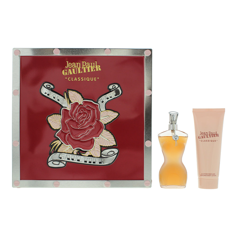 Jean Paul Gaultier Classique 2 Piece Gift Set: Eau d.e Toilette 50ml - Body Lotion 75ml