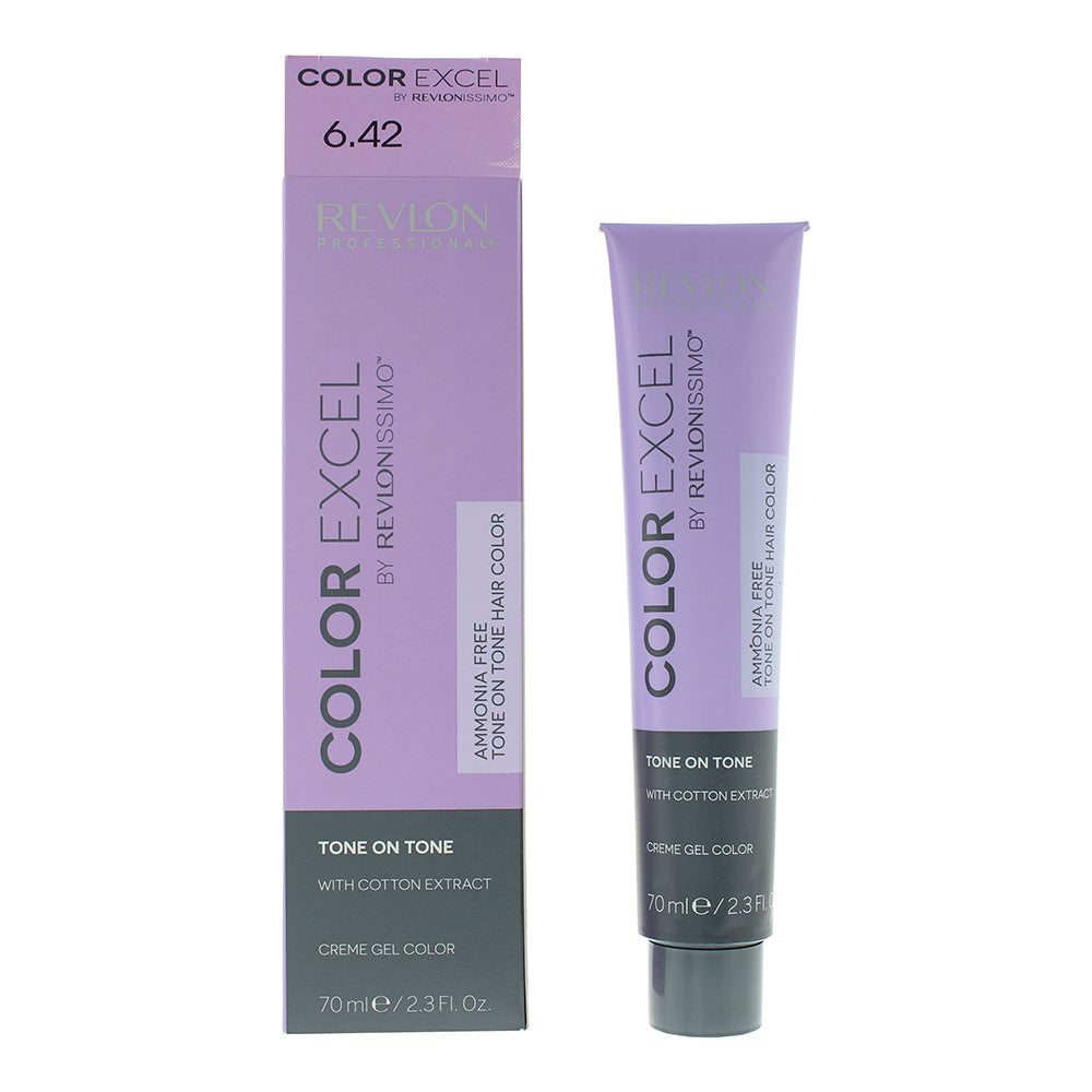 Revlon Color Excel 6.42 Dark Chestnut Iridescent Blonde Hair Colour 70ml
