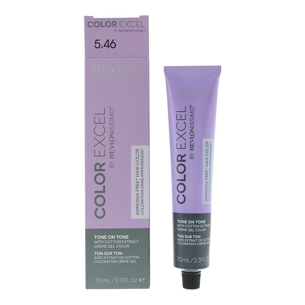 Revlon Color Excel 5.46 Light Copper Red Brown Hair Colour 70ml