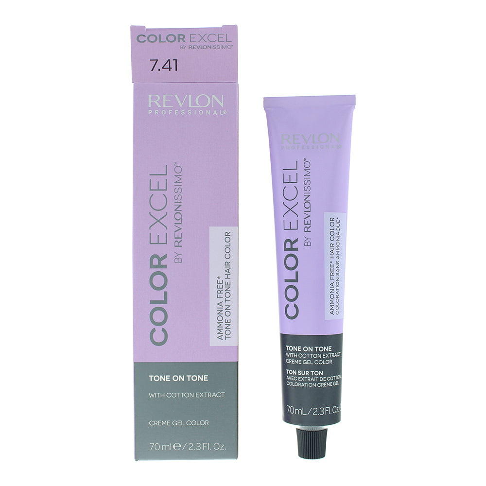 Revlon Color Excel 7.41 Dark Chestnut Ash Blonde Hair Colour 70ml