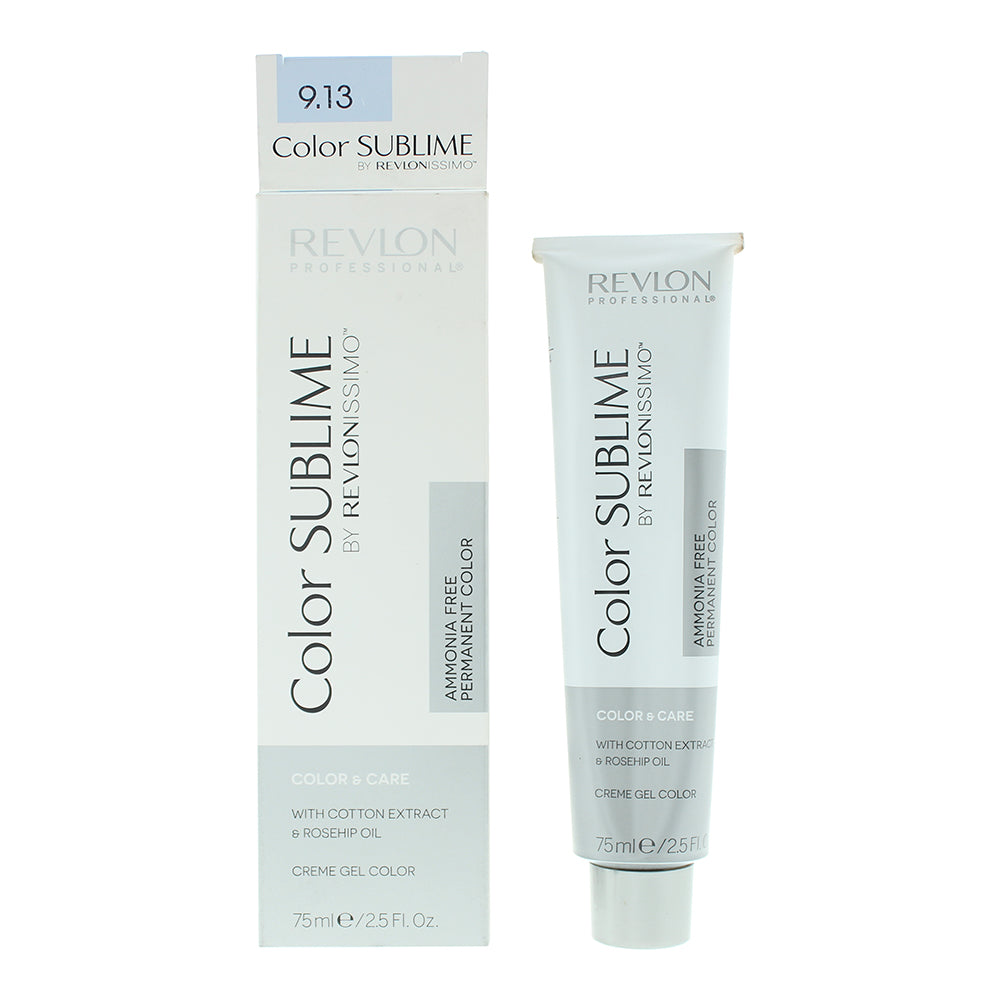 Revlon Color Sublime 9.13 Very Light Ash Gold Blonde Hair Colour 75ml