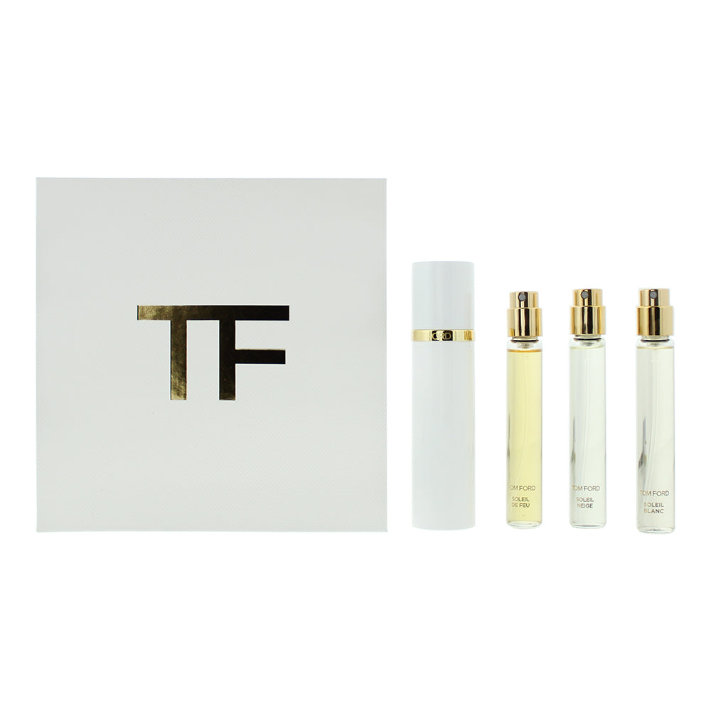 Tom Ford Private Blend Soleil Collection 3 Piece Gift Set: Soleil Blanc Eau de Parfum 10ml - Soleil de Feu Eau de Parfum 10ml -Soleil Neige Eau de Par