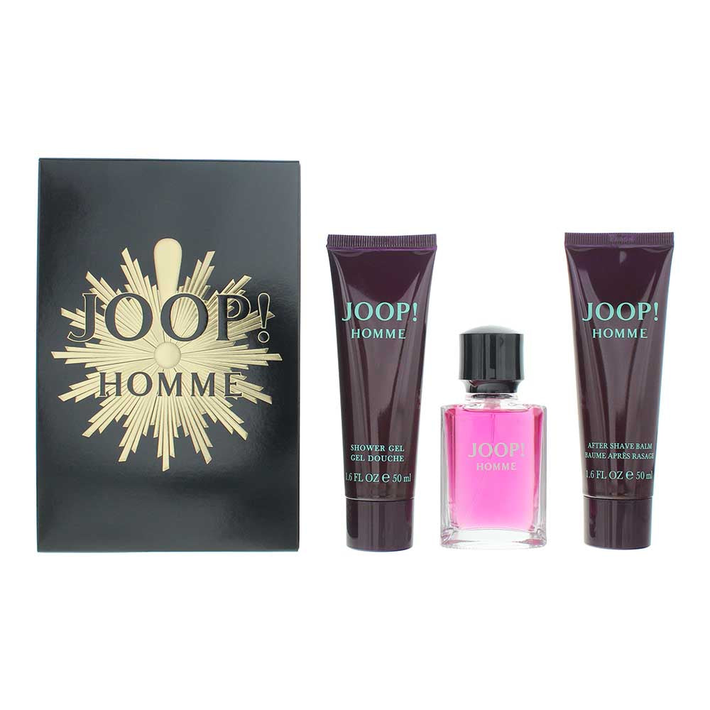 Joop! Homme 3 Piece Gift Set: Eau de Toilette 30ml - Aftershave Balm 50ml - Shower Gel 50ml