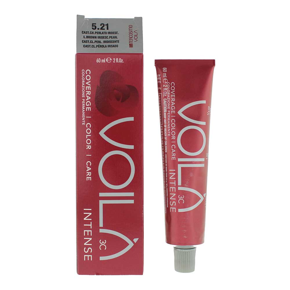 Intercosmo Voilà 3C Intense 5.21 Light Brown Iridesc Pearl Hair Colour 60ml