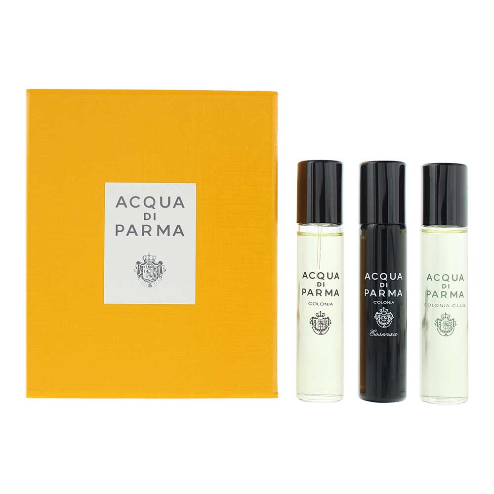 Acqua Di Parma Colonia Discovery Set 3 Piece Gift Set: Colonia Eau de Cologne 12ml - Colonia Essenza Eau de Cologne 12ml - Colonia C.l.u.b Eau de Colo