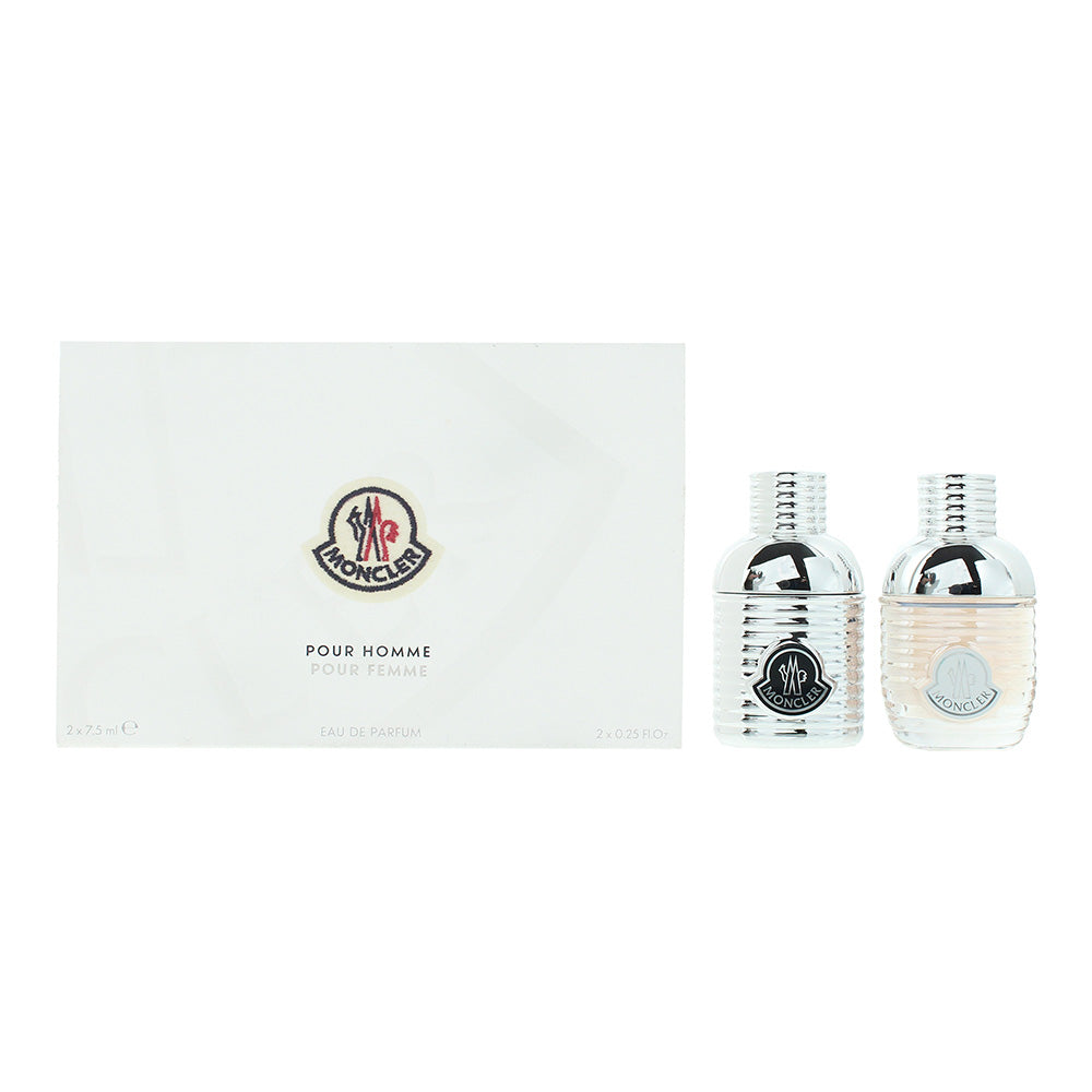 Moncler Pour Femme & Pour Homme 2 Piece Gift Set: Eau de Parfum 7.5ml - Eau de Parfum 7.5ml