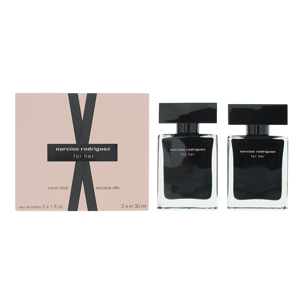 Narciso Rodriguez For Her 2 Piece Gift Set: Eau de Parfum 30ml - Eau de Parfum 30ml