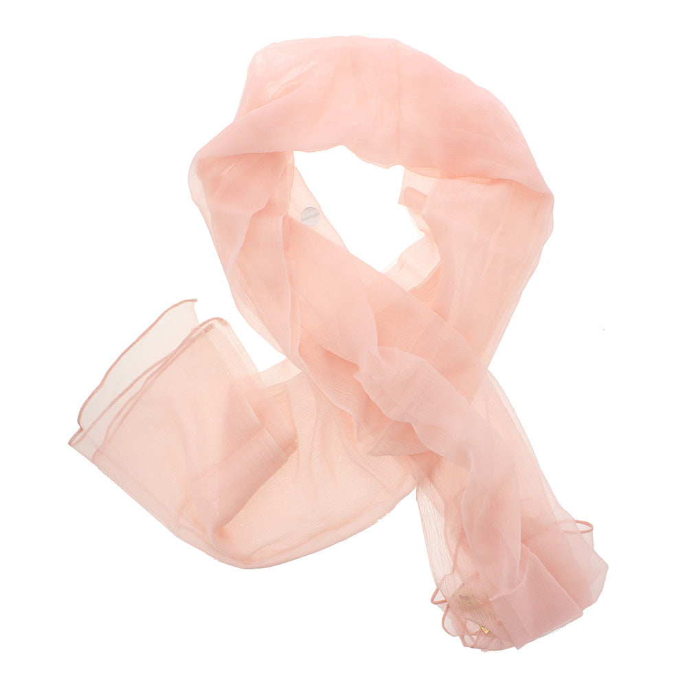 Rayon Crinckle Pastel Pink Duppata Scarf