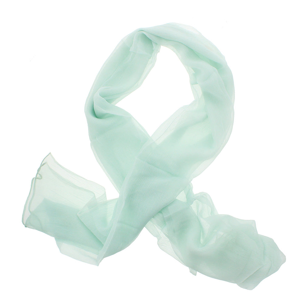 Rayon Crinckle Light Green Duppata Scarf
