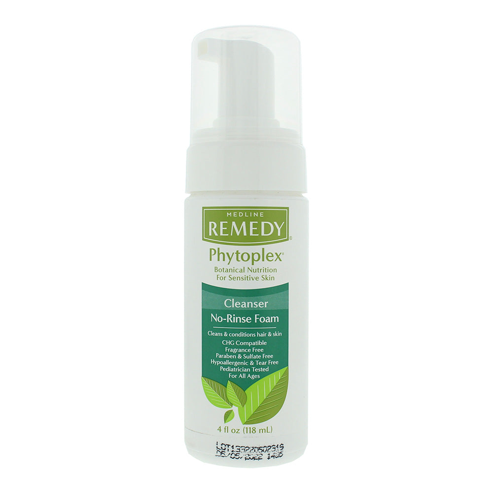 Medline Remedy Clinical Cleanse No-Rinse Foam Cleanser For Sensitive Skin Cleans 118ml