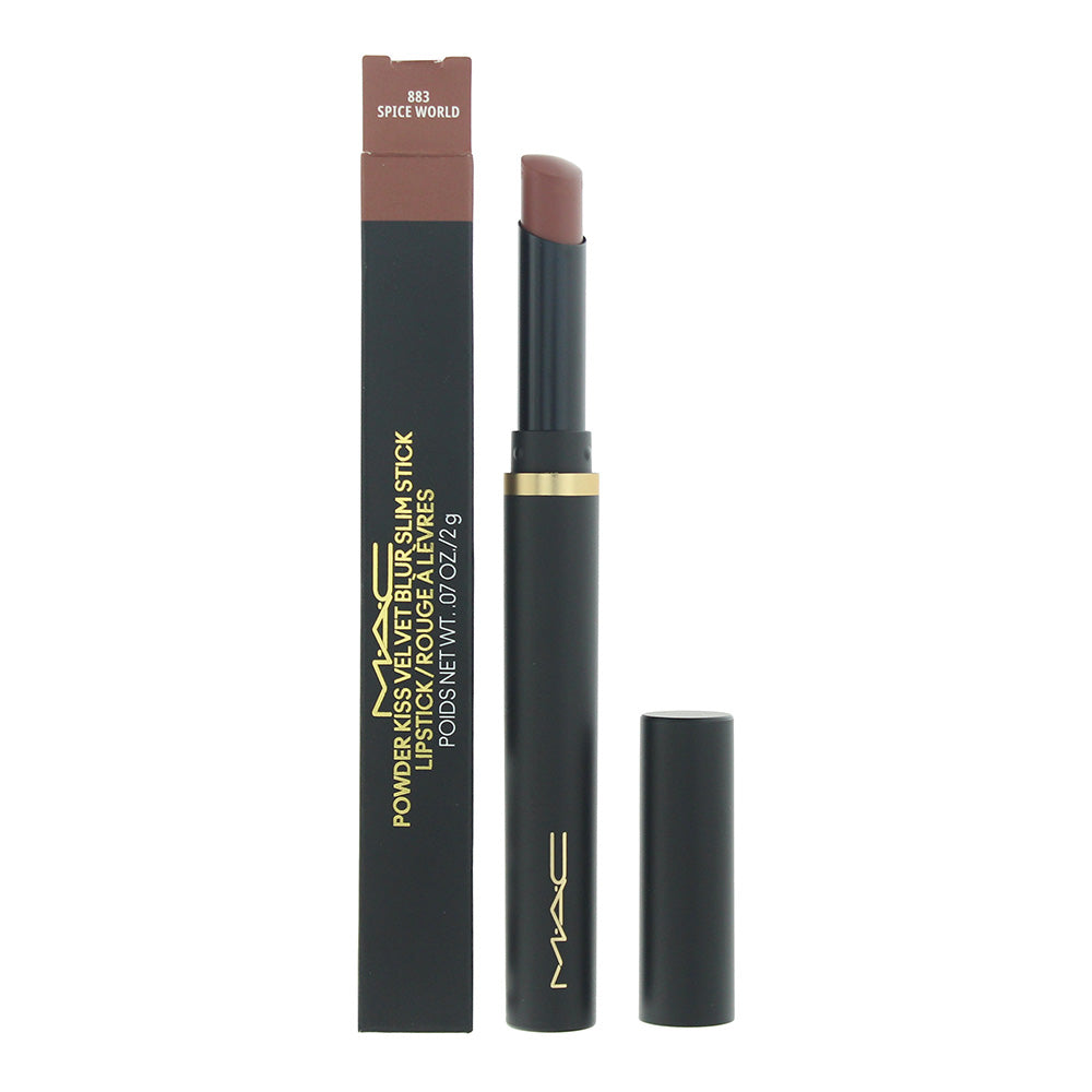 MAC Powder Kiss Velvet Blur Slim Stick Spice World Lipstick 2g