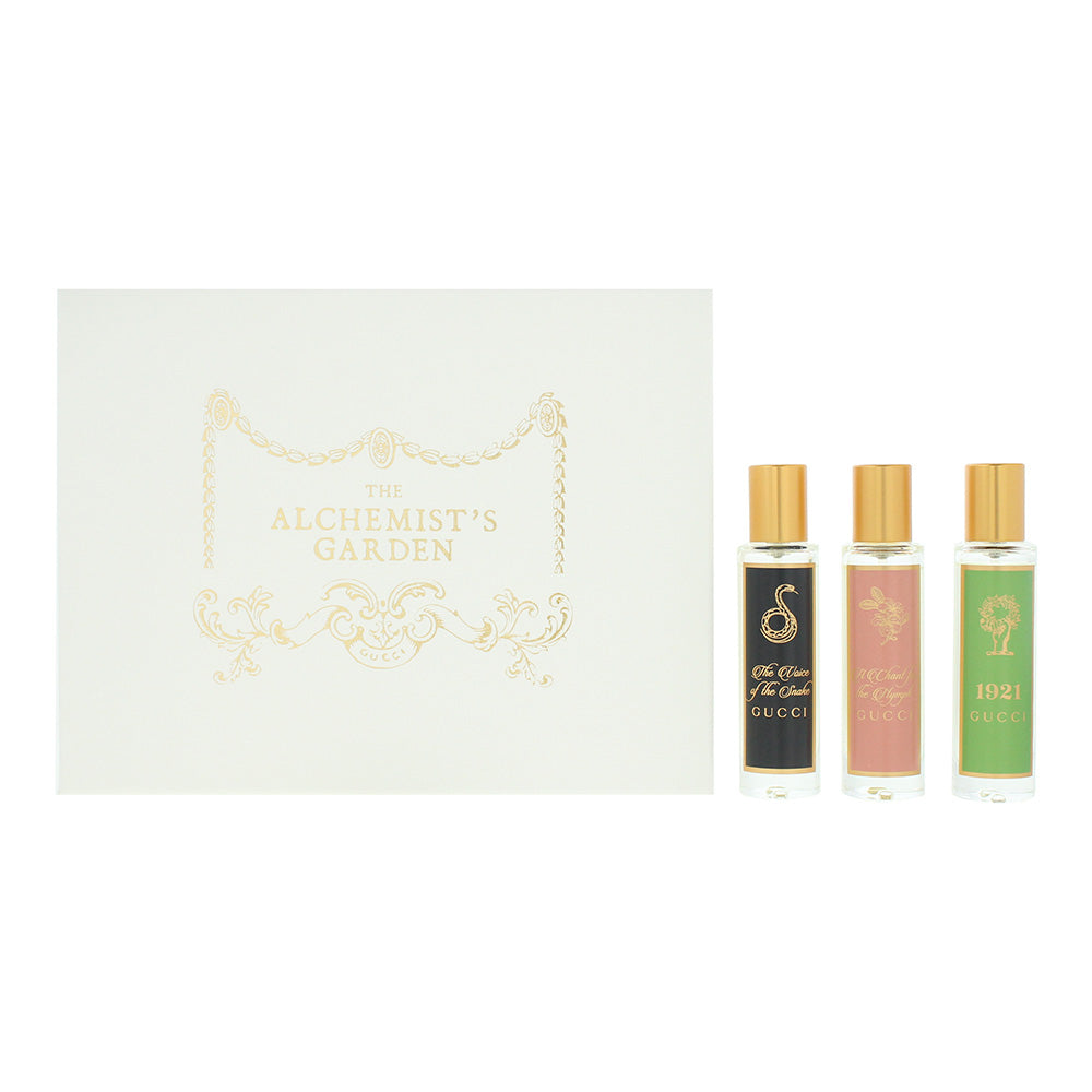Gucci The Alchemist's Garden 3 Piece Gift Set: 1921 Eau de Parfum 15ml - A Chant For The Nymph Eau de Parfum 15ml - The Voice Of The Snake Eau de Parf