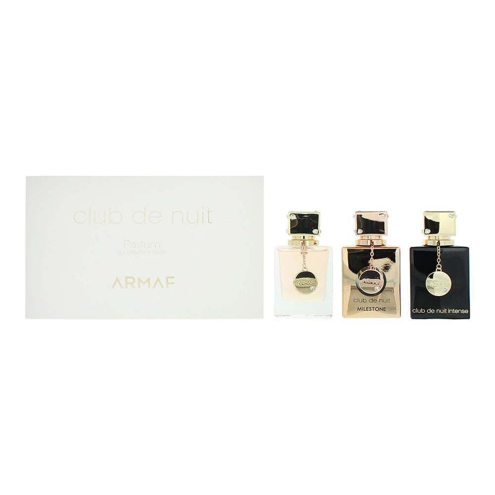 Armaf Club De Nuit 3 Piece Gift Set: Women Eau de Parfum 30ml -  Milestone Eau de Parfum 30ml -  Intense Woman Eau de Parfum 30ml