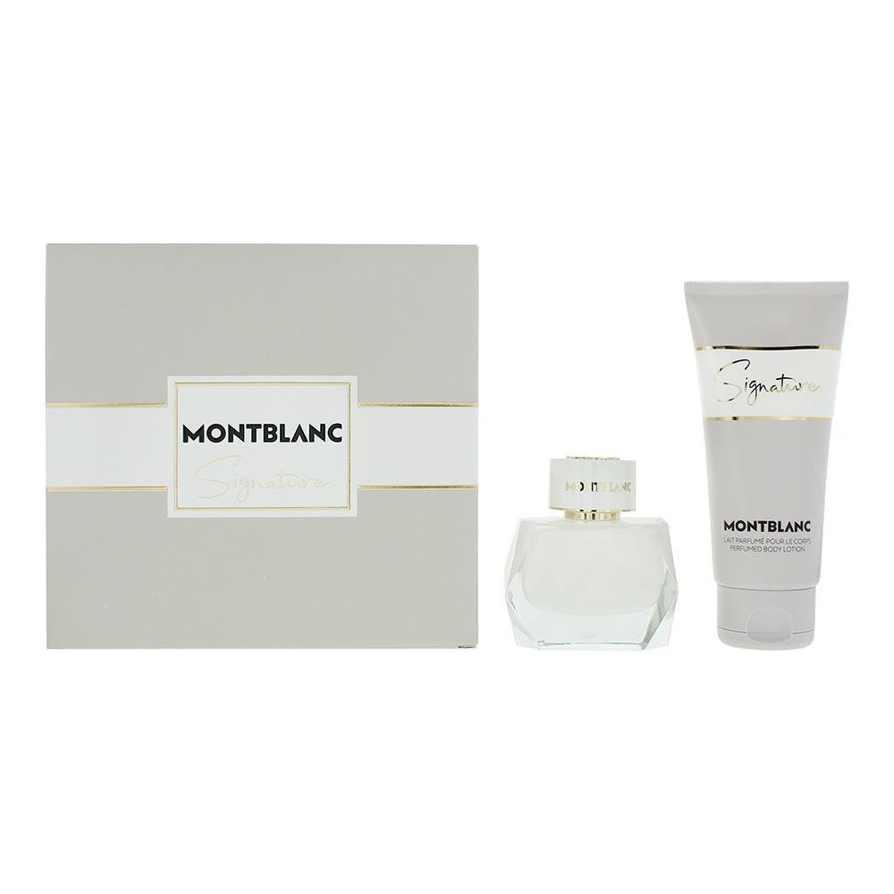 Montblanc Signature 2 Piece Gift Set: Eau De Parfum 50ml - Body Lotion 100ml