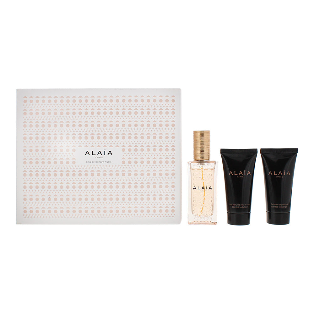 Alaia Paris Nude 3 Piece Gift Set: Eau de Parfum 50ml - Body Lotion 50ml - Shower Gel 50ml