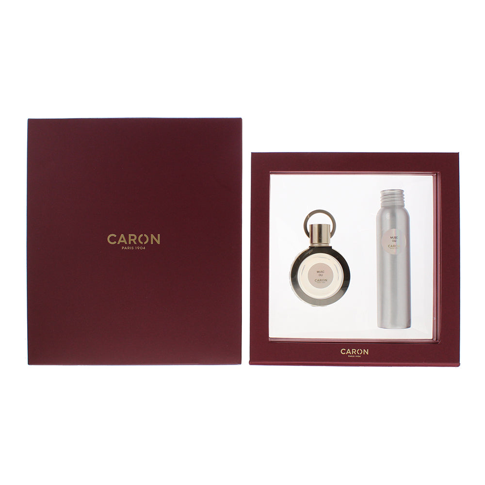 Caron Musc Oli 2 Piece Gift Set: Perfume Oil 30ml - Refill Perfume Oil 100ml