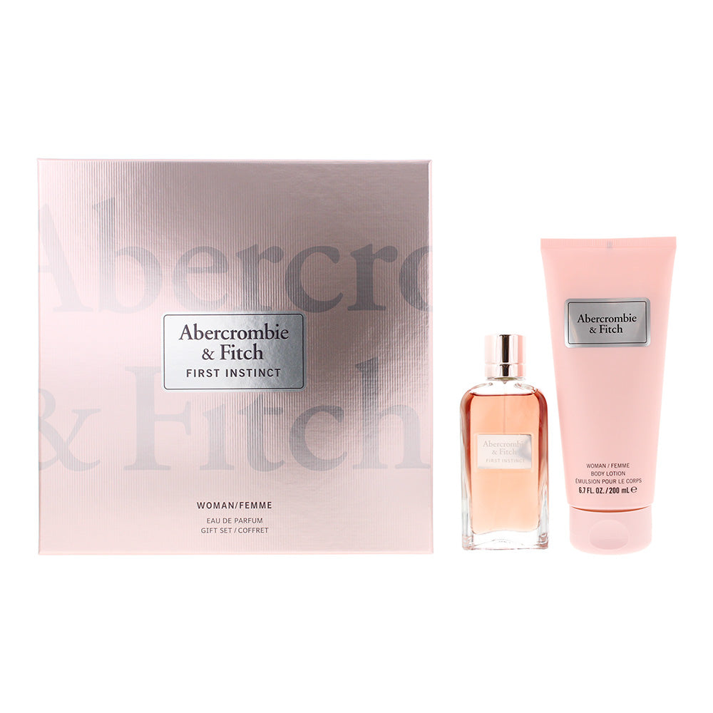 Abercrombie & Fitch First Instinct 2 Piece Gift Set: Eau de Parfum 50ml - Body Lotion 200ml
